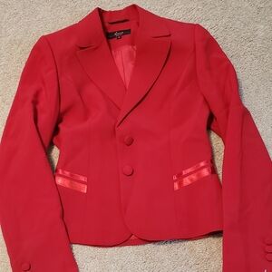 Elegant Red Women's Blazer XS